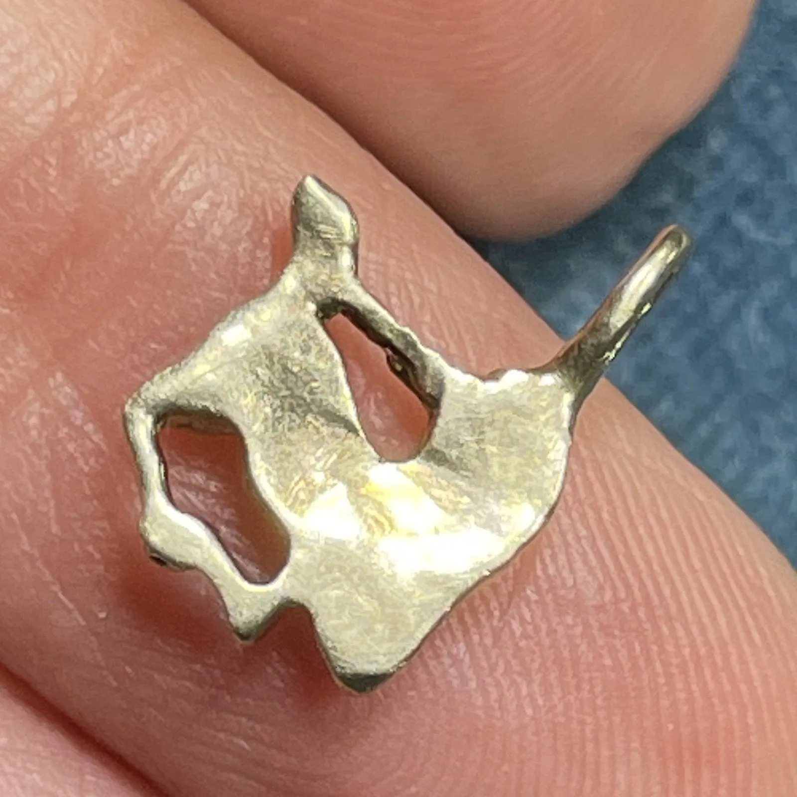 10k Yellow Gold BABY UNICORN Pendant.  ***TEENY TINY***