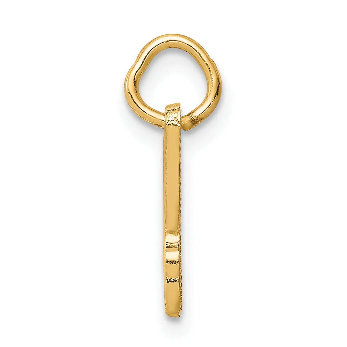 10K Yellow Gold Butterfly Charm with Polished Solid Design