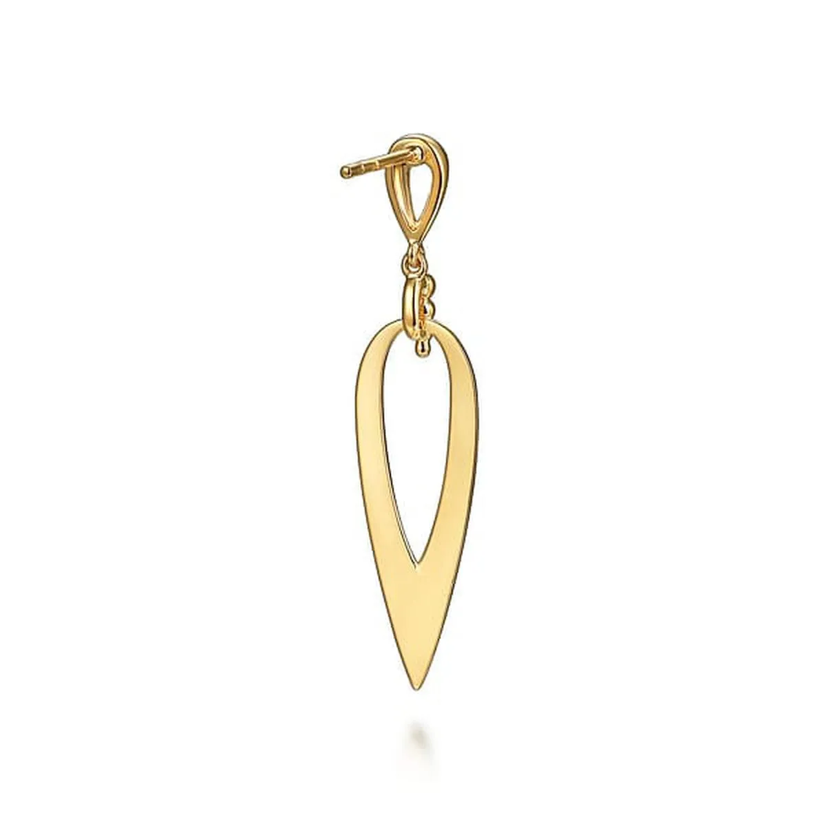 14K Yellow Gold Bujukan Stud Drop Earrings - EG15206Y4JJJ