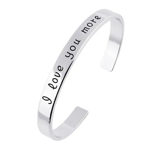 18k Gold Plated - I Love You More Bangle