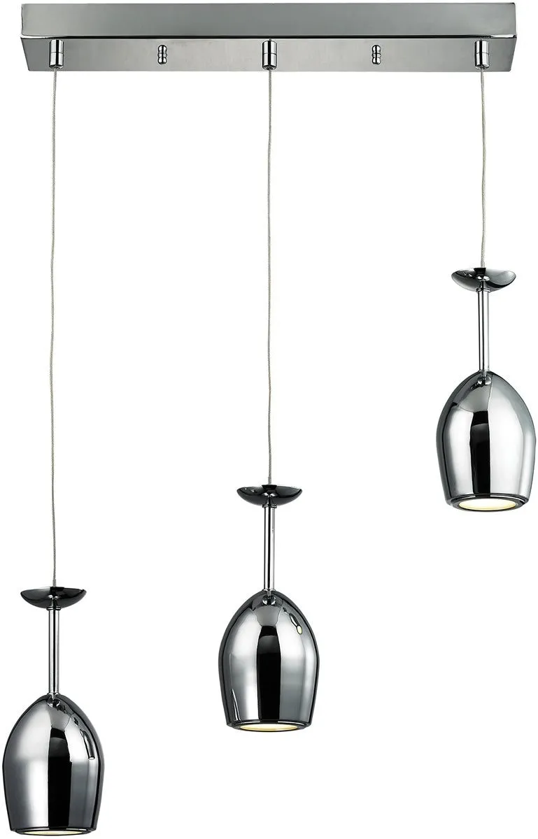 20"W 3-Light Pendant Hazelnut Bronze