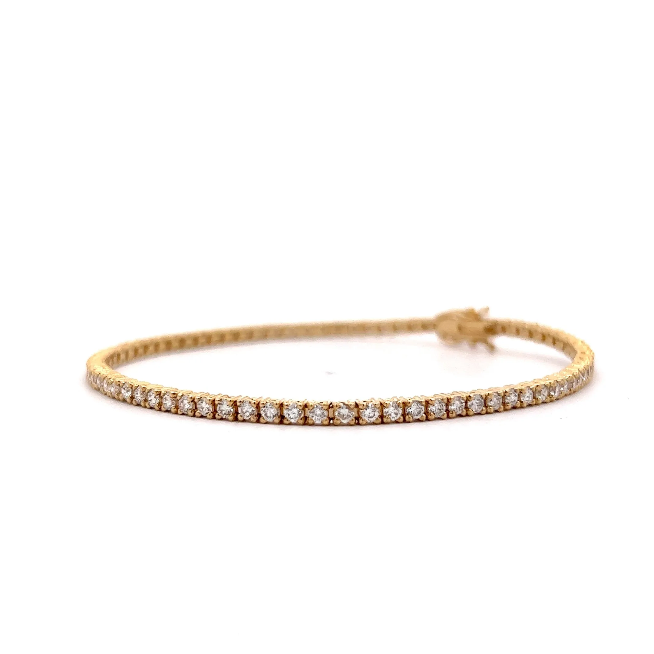 2.34 Diamond Tennis Bracelet in 14k Yellow Gold