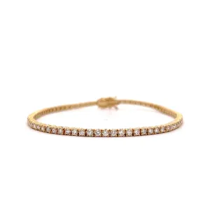 2.34 Diamond Tennis Bracelet in 14k Yellow Gold