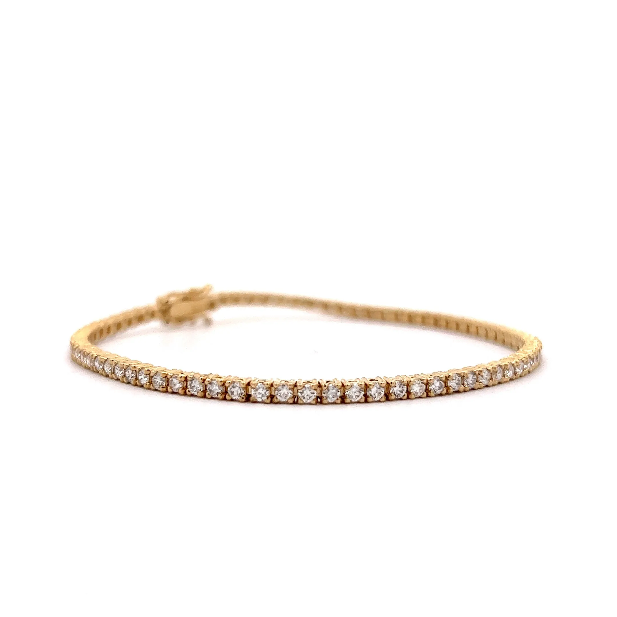 2.34 Diamond Tennis Bracelet in 14k Yellow Gold