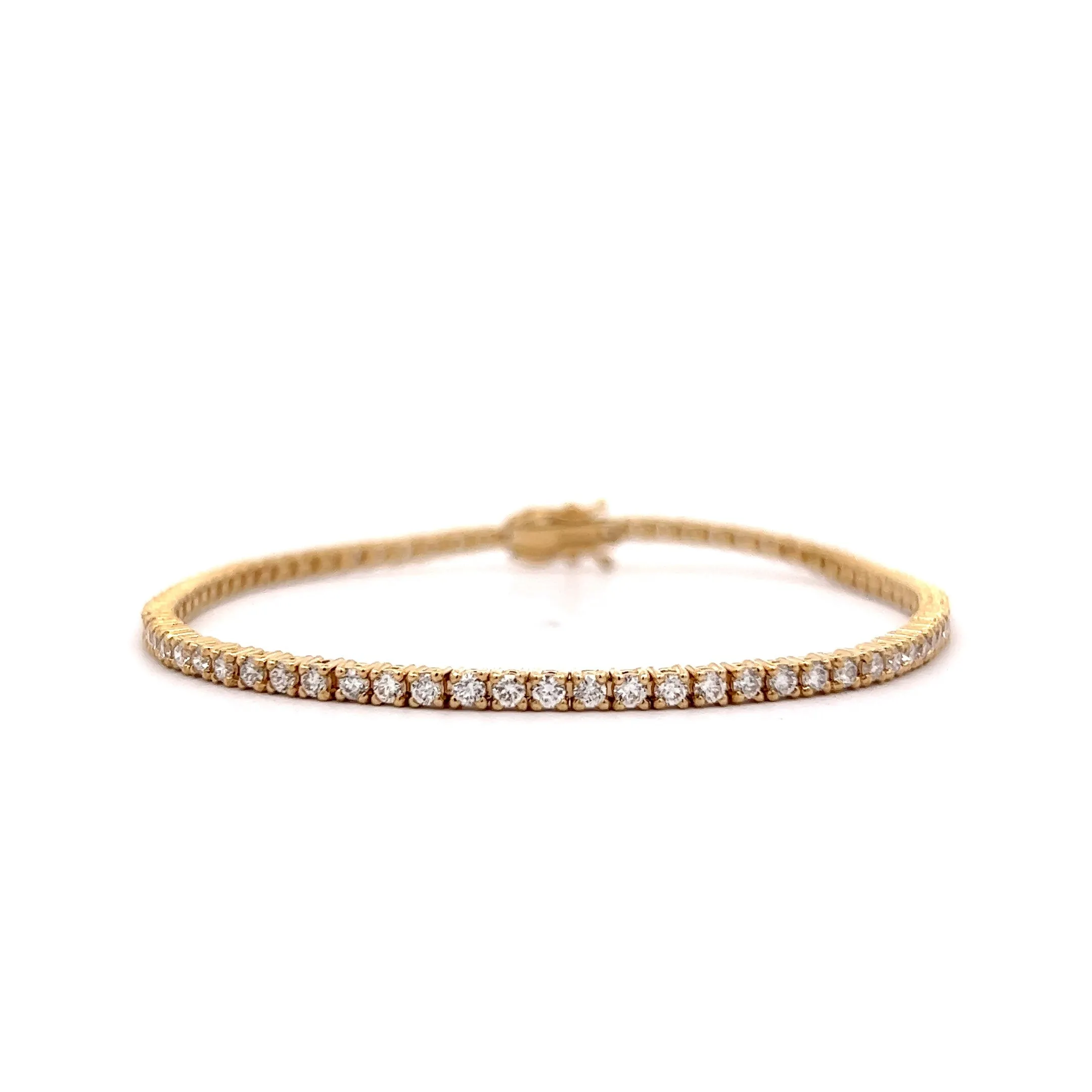 2.34 Diamond Tennis Bracelet in 14k Yellow Gold