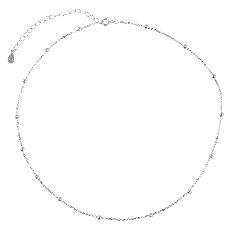 316L Stainless steel gold colour Ball pendant Necklace