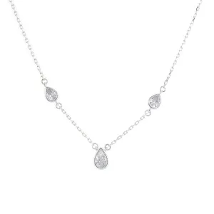 925 Sterling Silver Silver Raindrop Chain