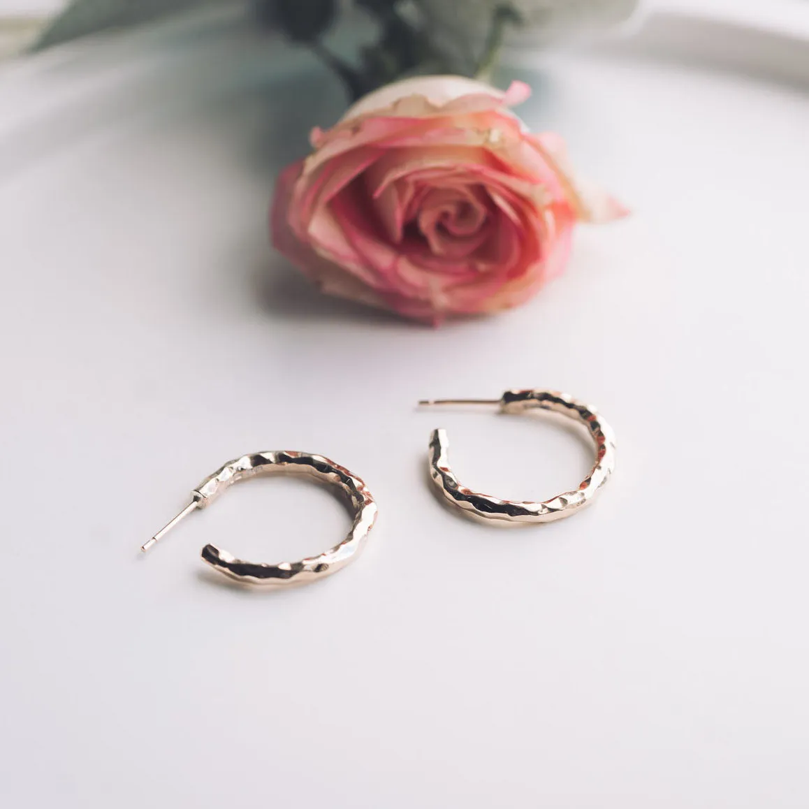 9ct Gold Fairy Hoop Earrings