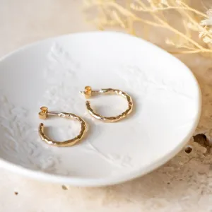 9ct Gold Fairy Hoop Earrings