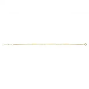 9ct Yellow Gold Multi Bar Bracelet BR638