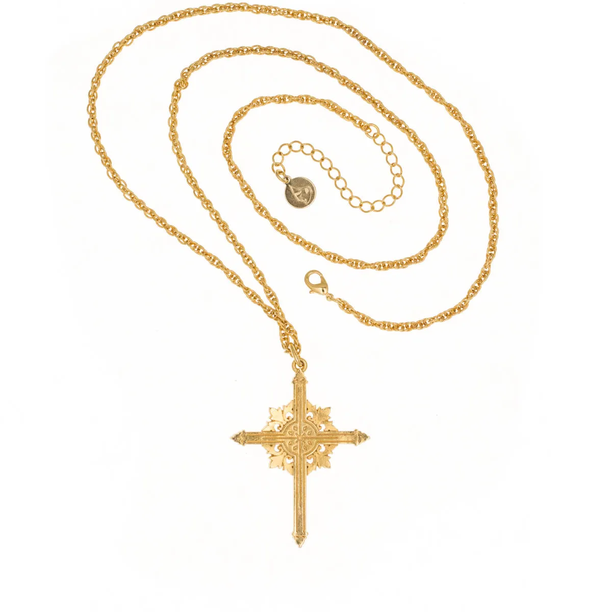 Agape - Queen Tamar Mlke Long Cross Necklace