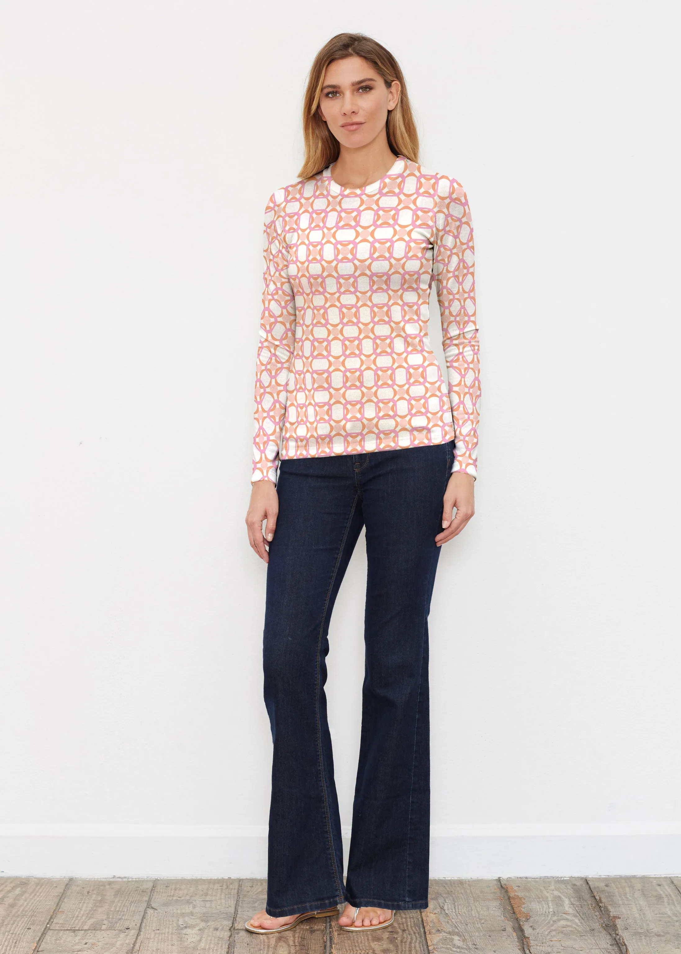 Bangles & Dots (8022) ~ Butterknit Long Sleeve Crew Top