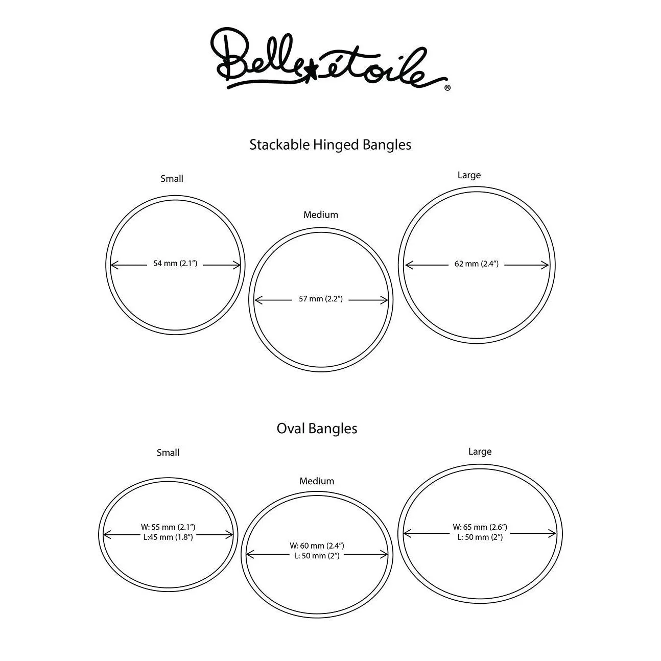Belle Etoile Tenuto Bangle - White