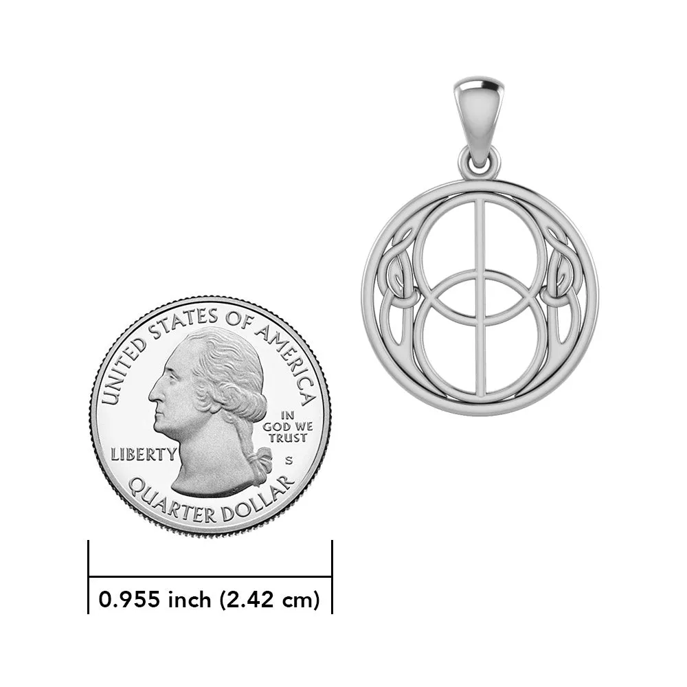 Beyond the sacred and real ~ Chalice Well Sterling Silver Pendant TP3272