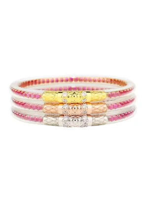 BuDhaGirl | Three Queens All Weather Bangles - Epic Pink