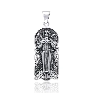 Celtic Angel Of Devotion Silver Pendant TP3442