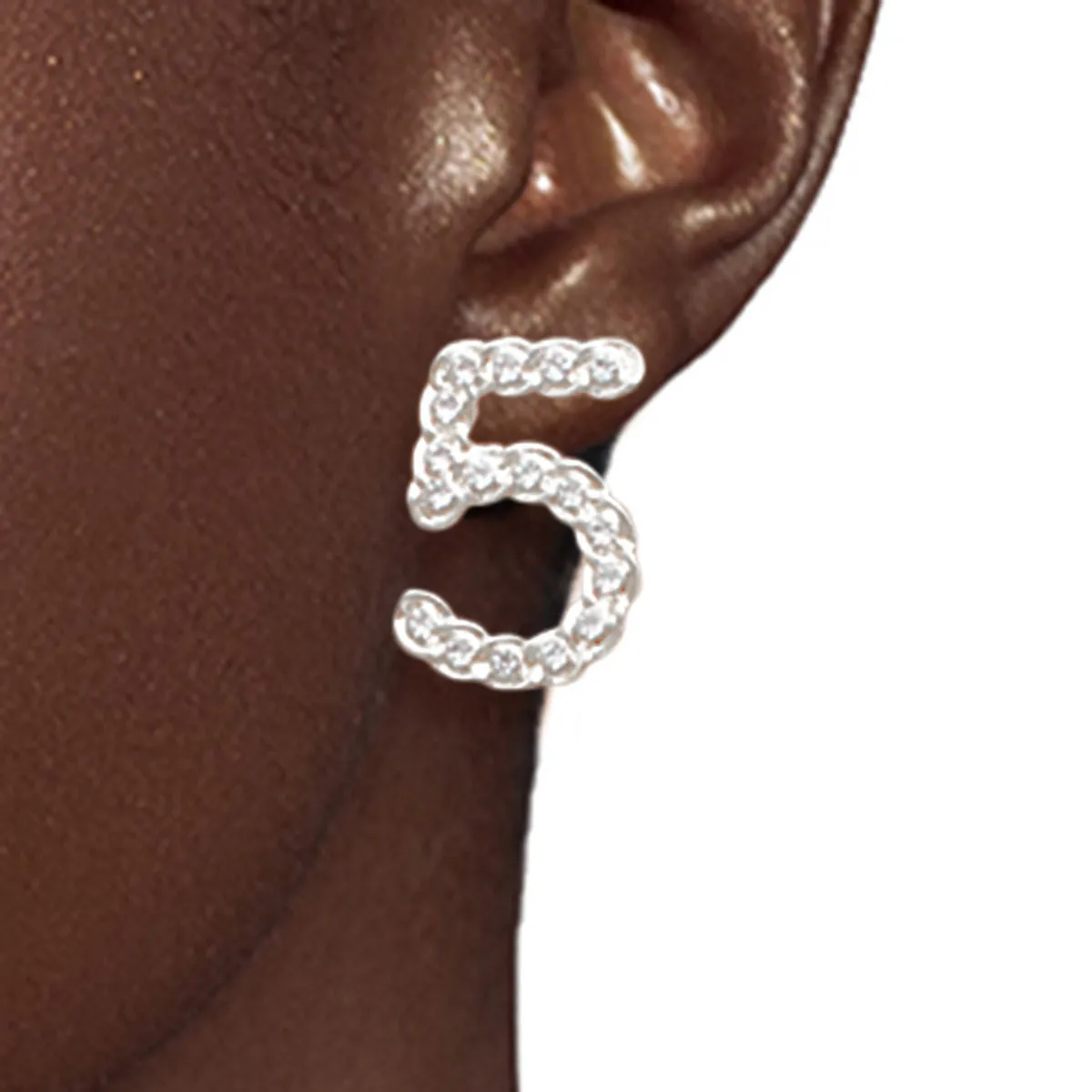 Chic Trio: Designer-Inspired Silver Earring Set