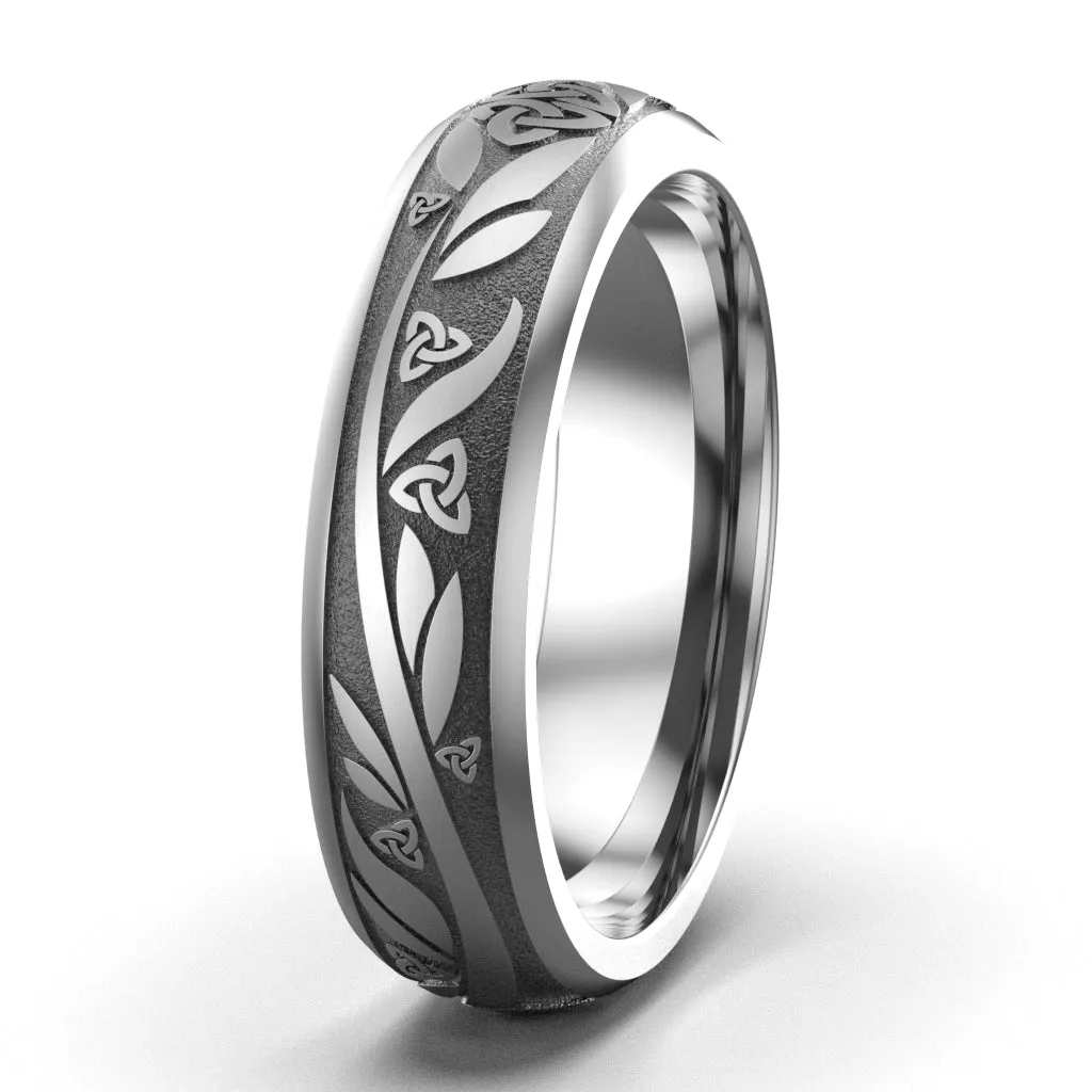 Claddagh Wedding Ring ASI-UCL2-TITAN6M - TITANIUM
