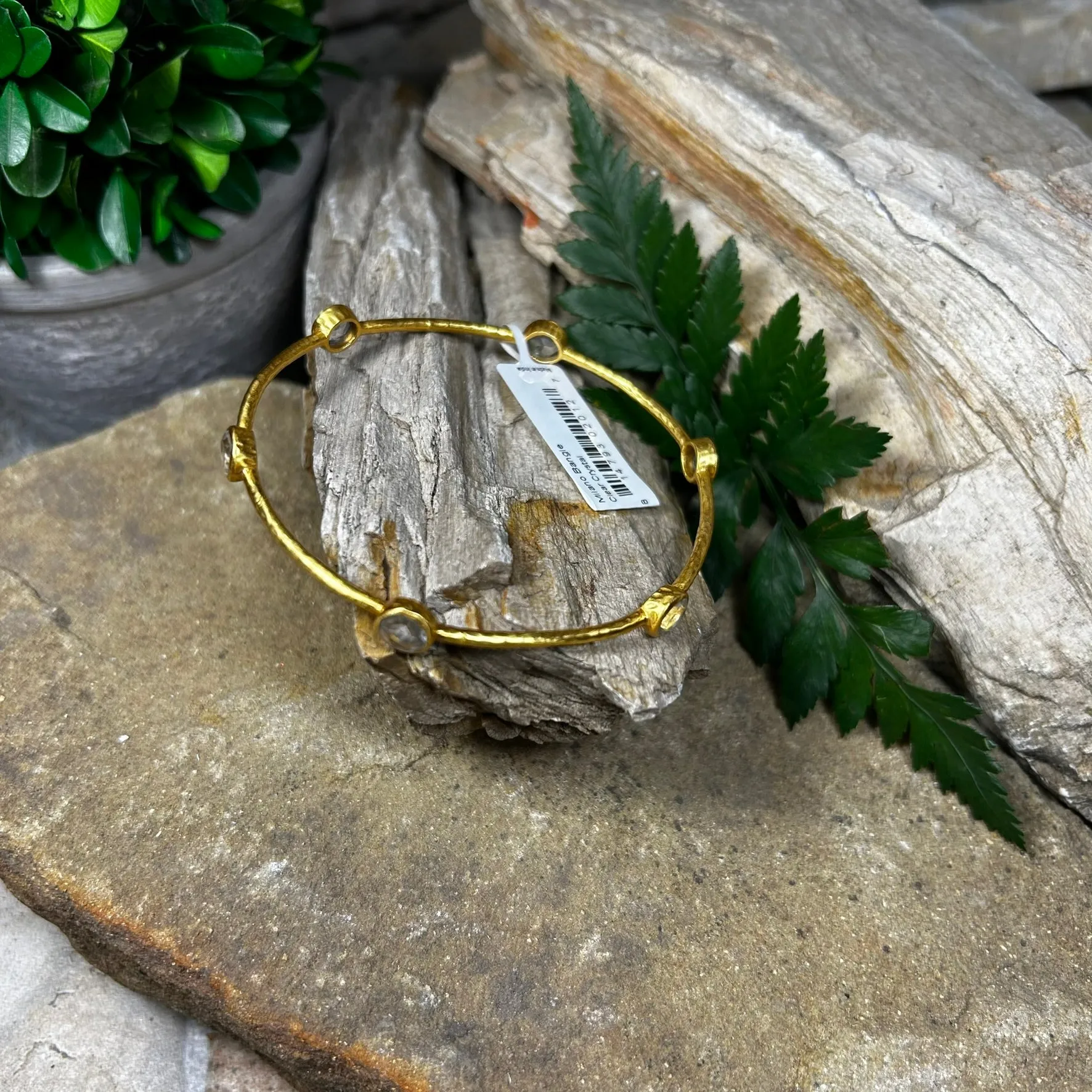 Clear Crystal Milano Bangle