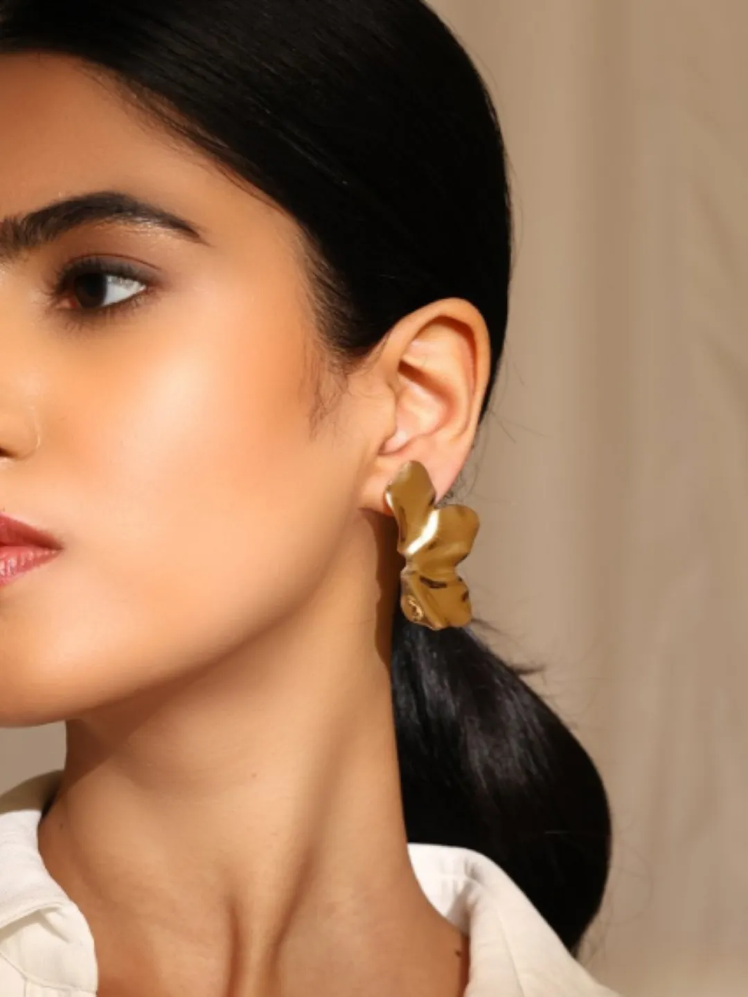 Contemporary Earrings - Gold