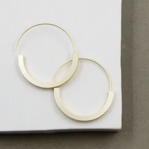 Contemporary hoops with clean edge