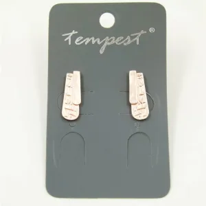 Contemporary shape stud earrings