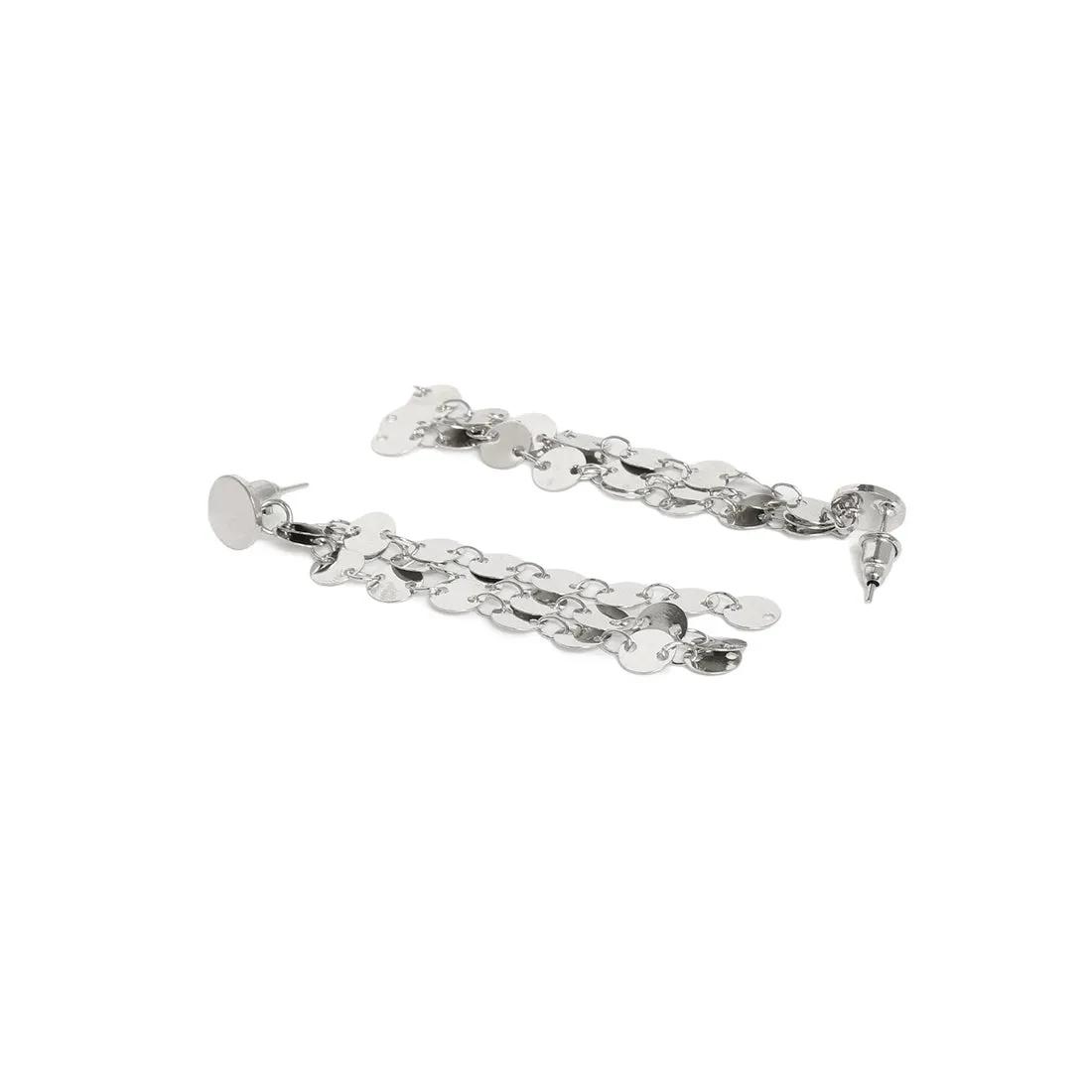Contemporary Silver Toned Jewelry Set