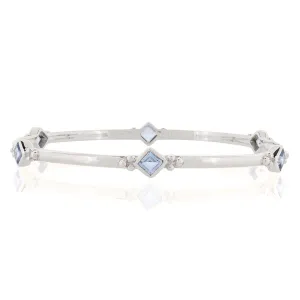 Divinity Princess Bangle - Blue Topaz