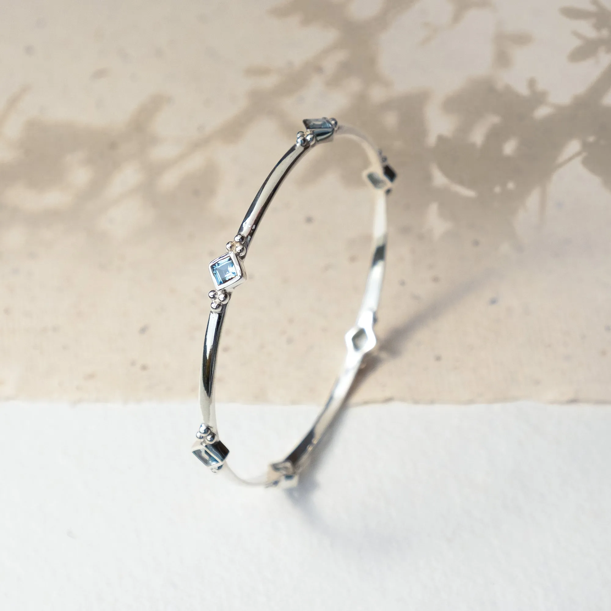 Divinity Princess Bangle - Blue Topaz