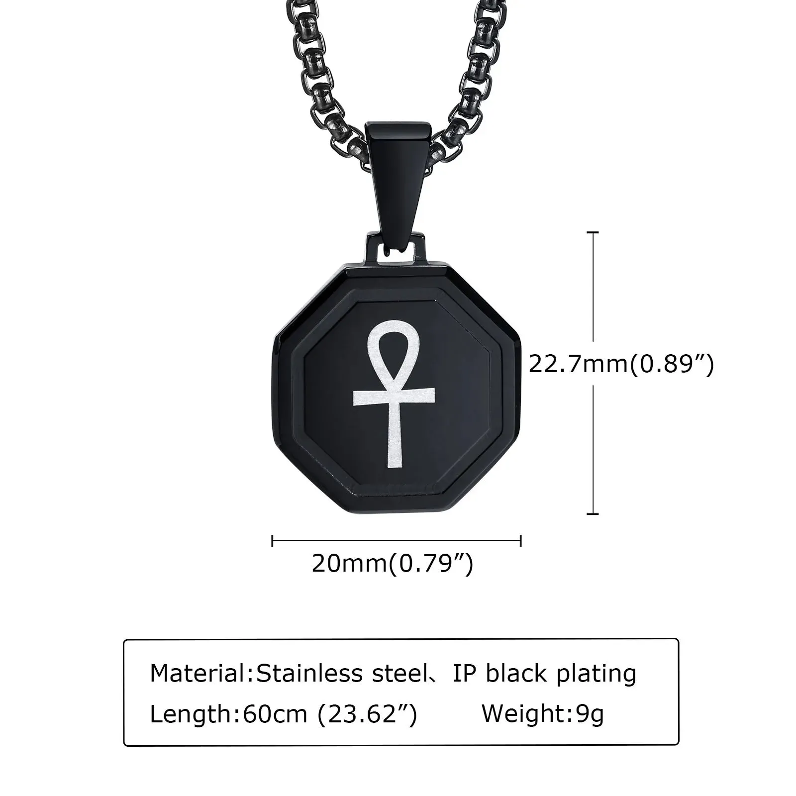 Egyptian Ankh Cross Necklaces for Men