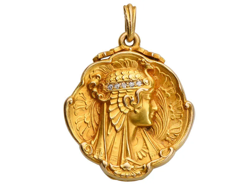 Egyptian Revival Antique Locket