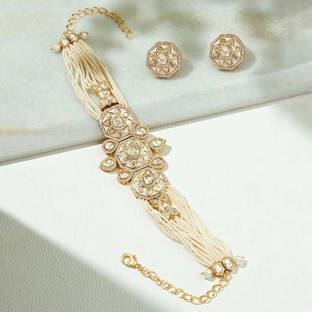 Elegant Pearl Choker Set - MRJBR23NS 25