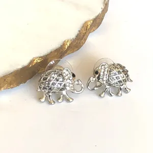 Elephant Earrings with Zirconia