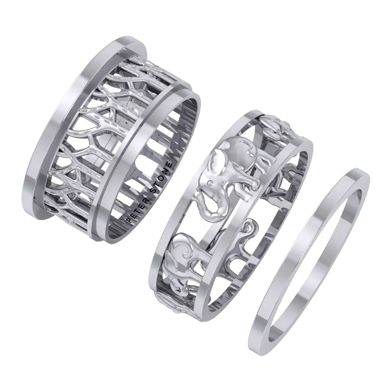 Elephant Silver Spinner Ring TRI2453