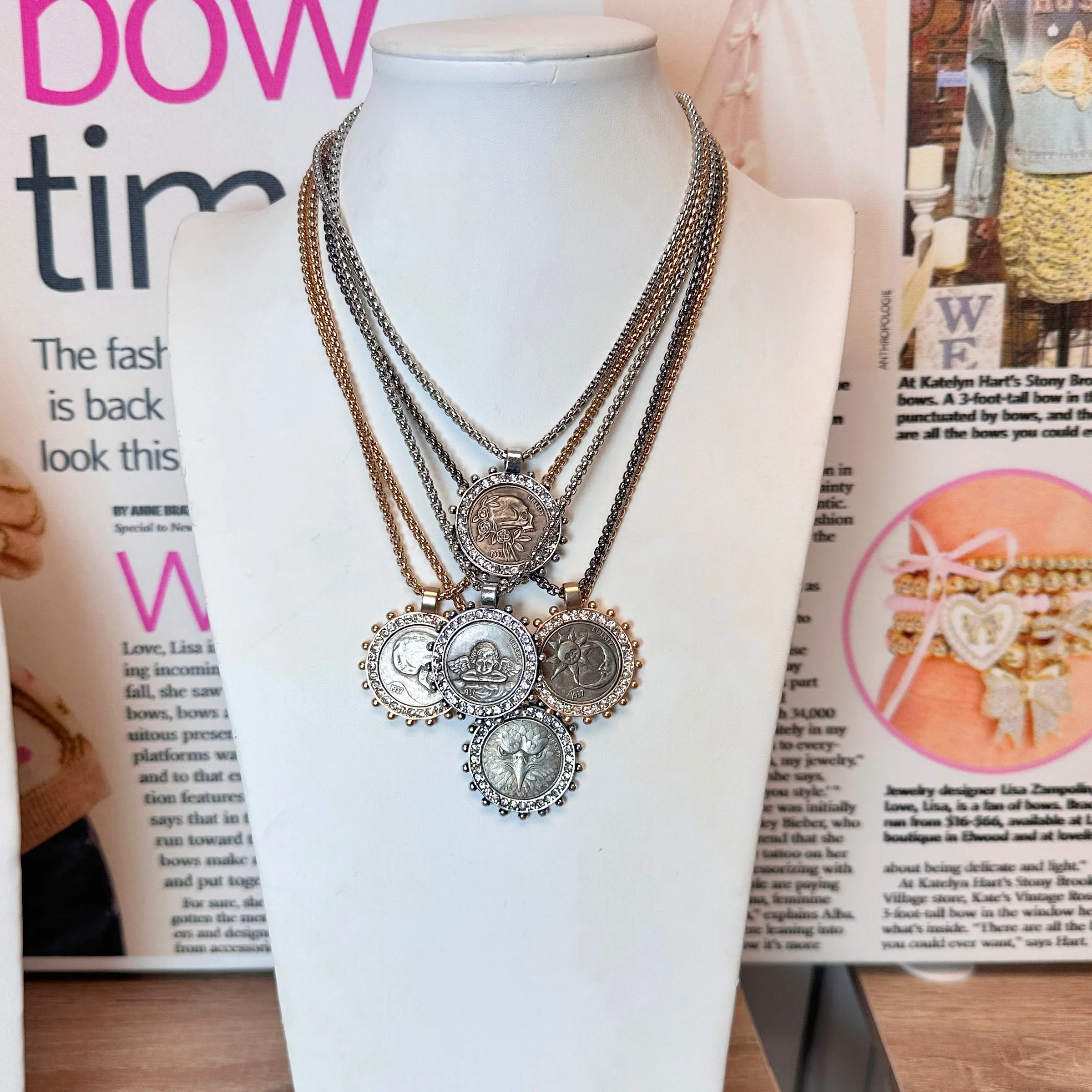 Empire Coin Medallion Necklace