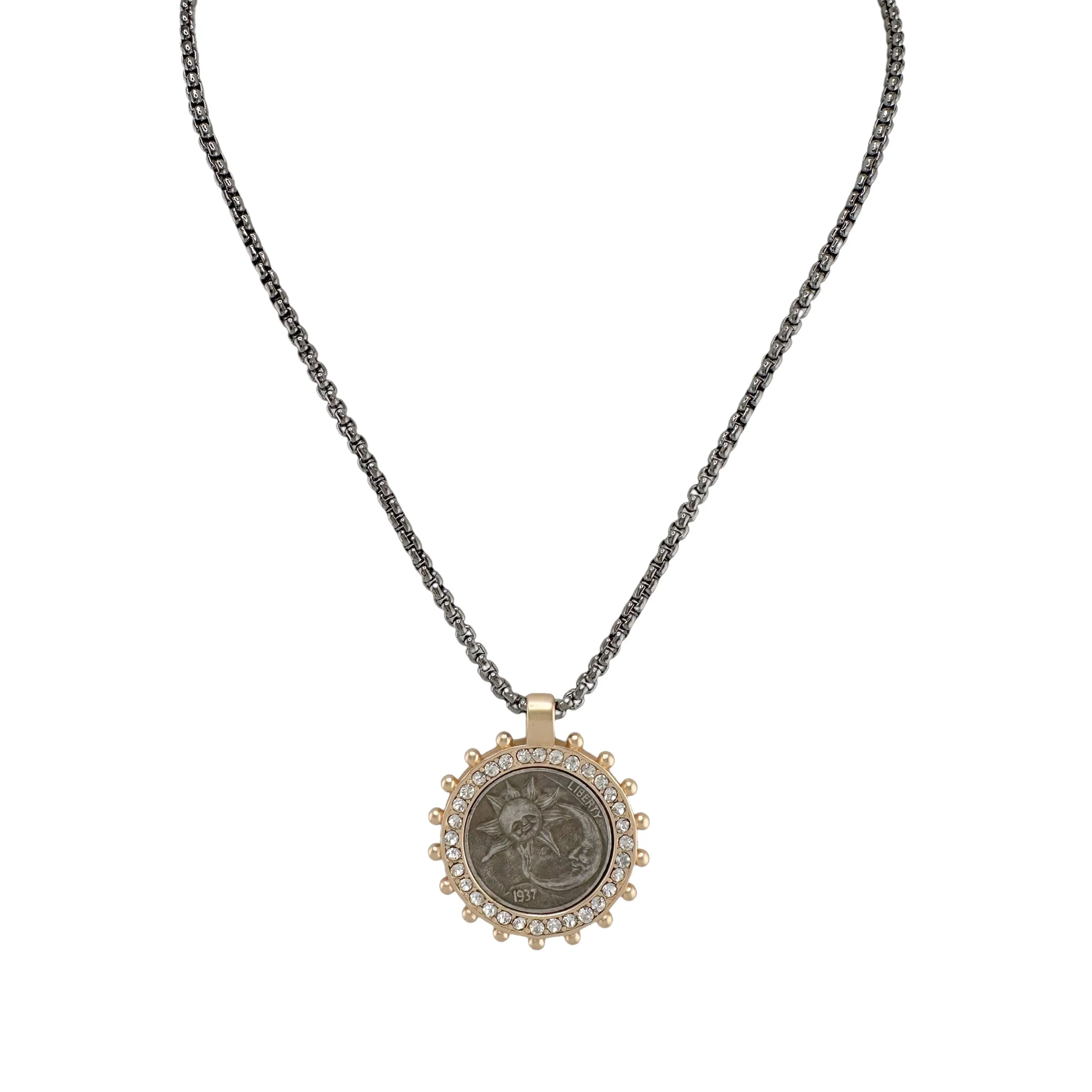 Empire Coin Medallion Necklace