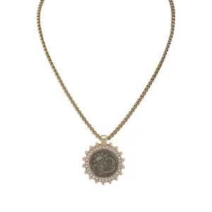 Empire Coin Medallion Necklace