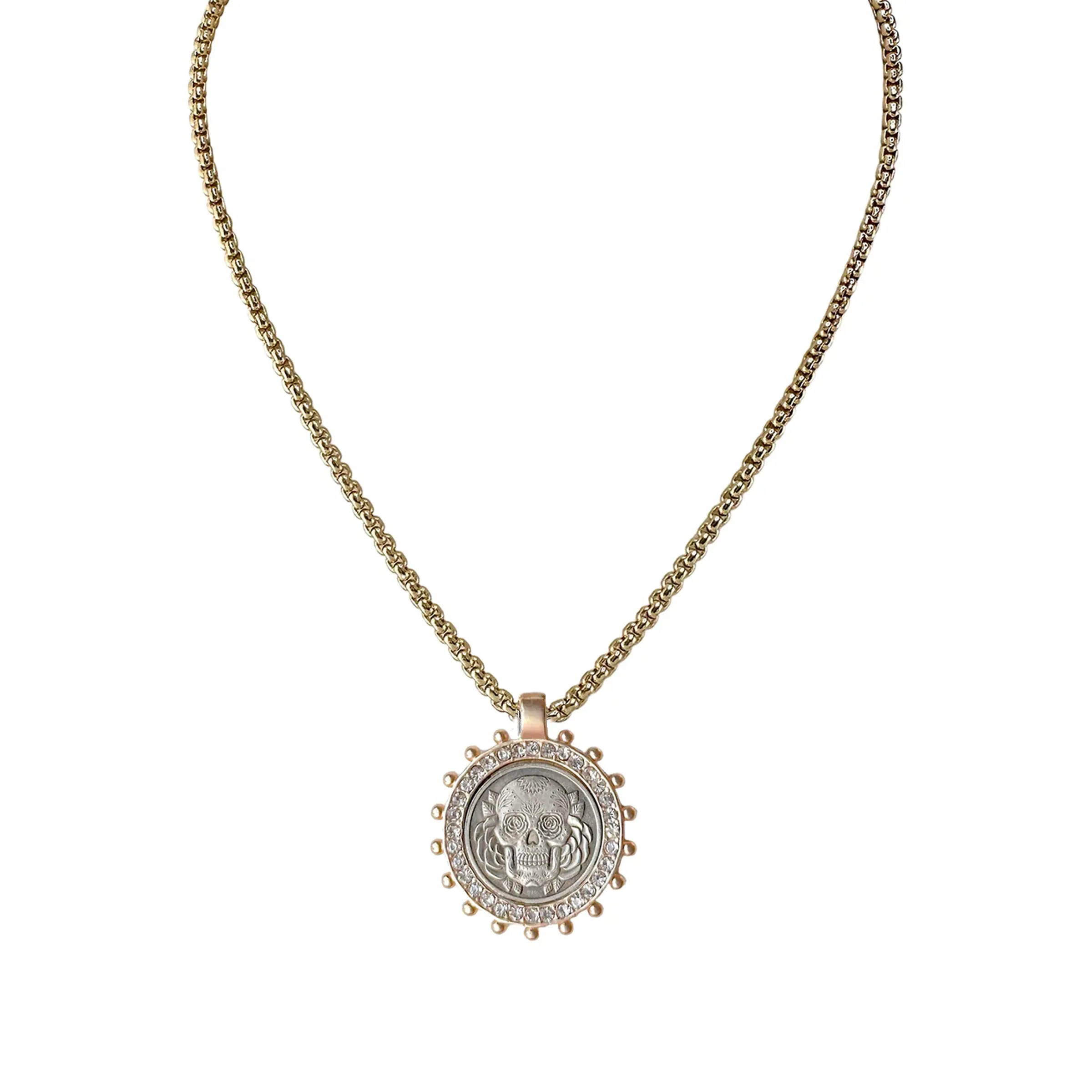 Empire Coin Medallion Necklace