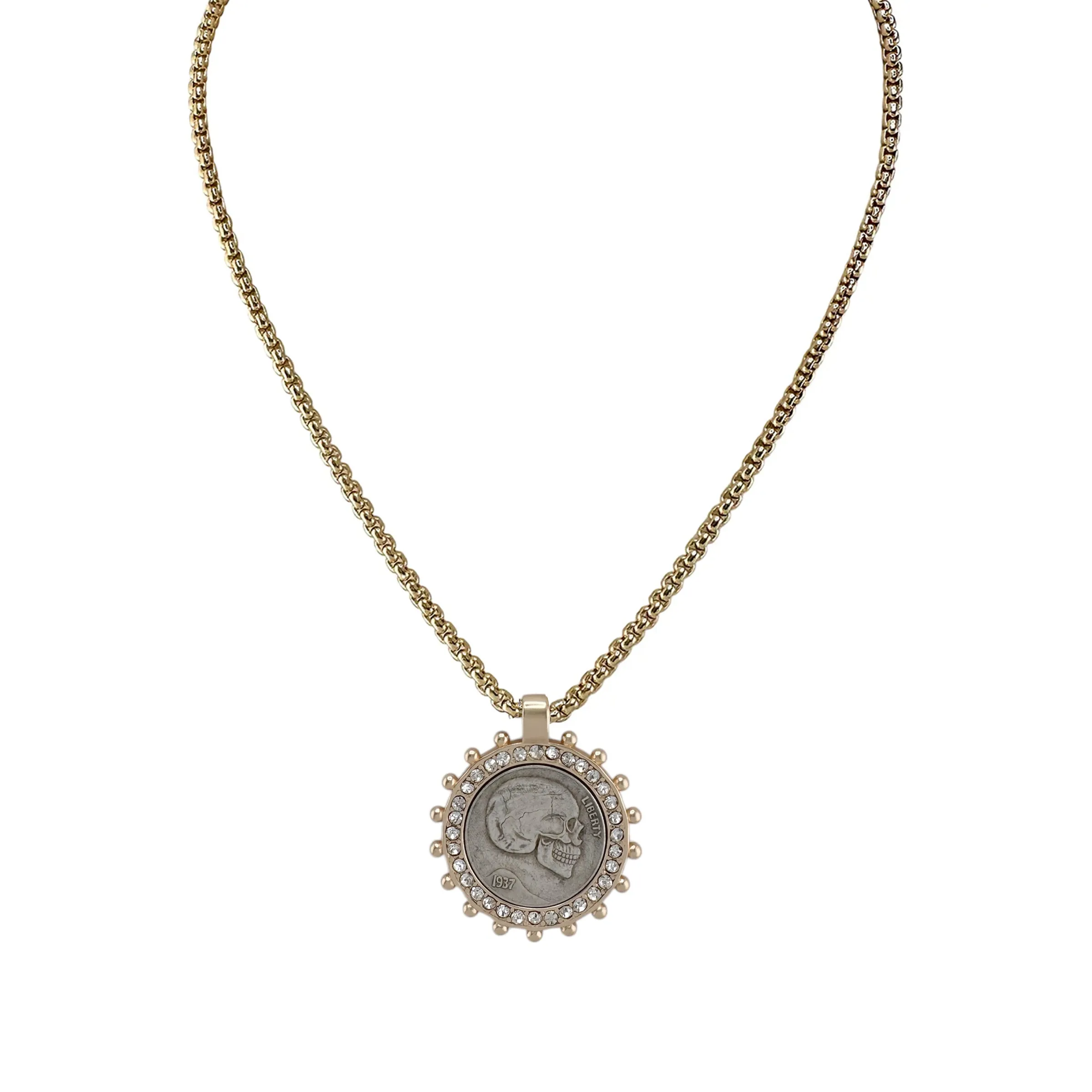 Empire Coin Medallion Necklace