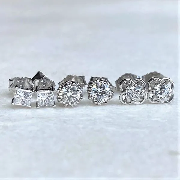 Entwined Diamond Stud Earrings- Heirloom by Doyle & Doyle