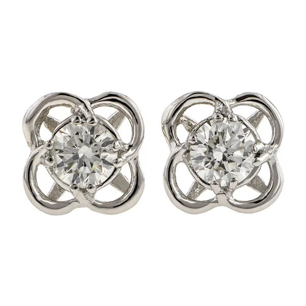 Entwined Diamond Stud Earrings- Heirloom by Doyle & Doyle
