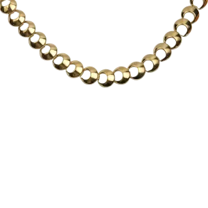 Estate 18k Yellow Gold Open Link 15" Neck Chain
