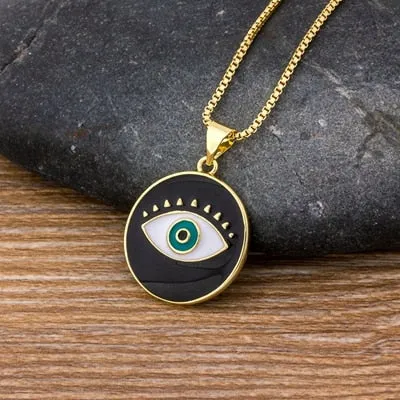 Fashion Trendy Girl Lady Micro Pave CZ Copper Pendent Necklace Gift