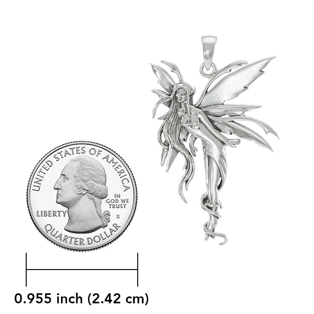 Firefly Fairy Silver Pendant By Amy Brown TP2825