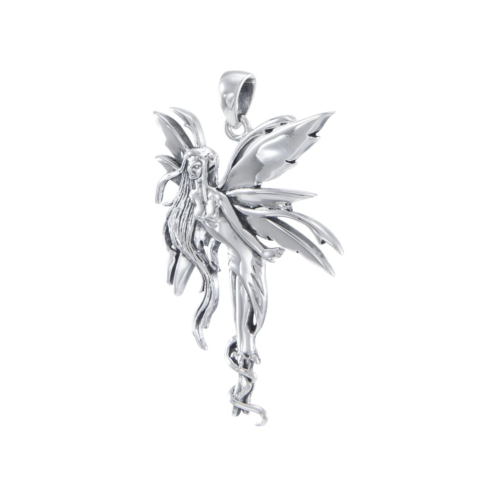 Firefly Fairy Silver Pendant By Amy Brown TP2825