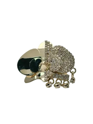 Genny Metallic Moonlight Orchid Ring One Size