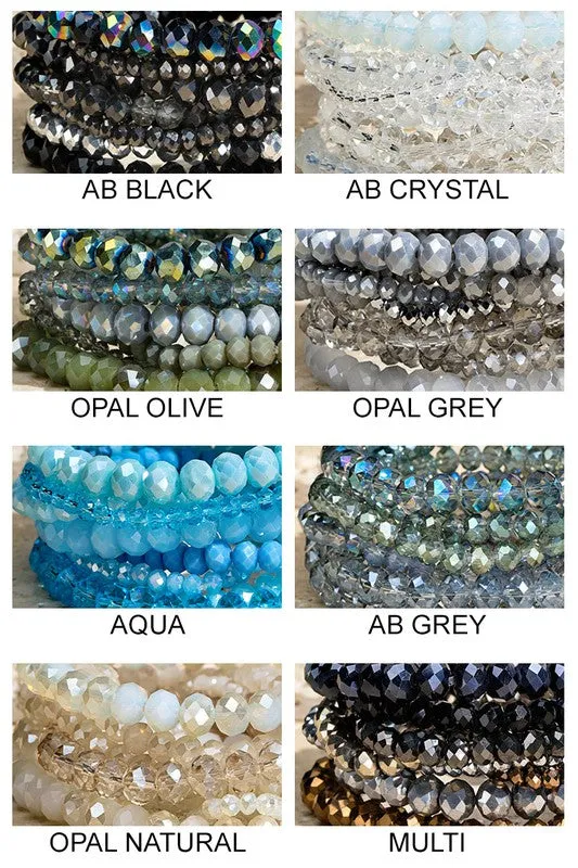 Glass Bead 9 Set Bracelet