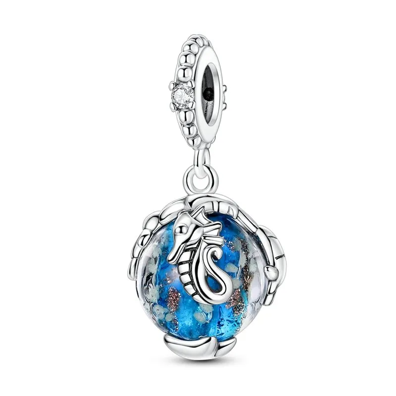 Glow in the Dark Luminous Seahorse Dangle Charm
