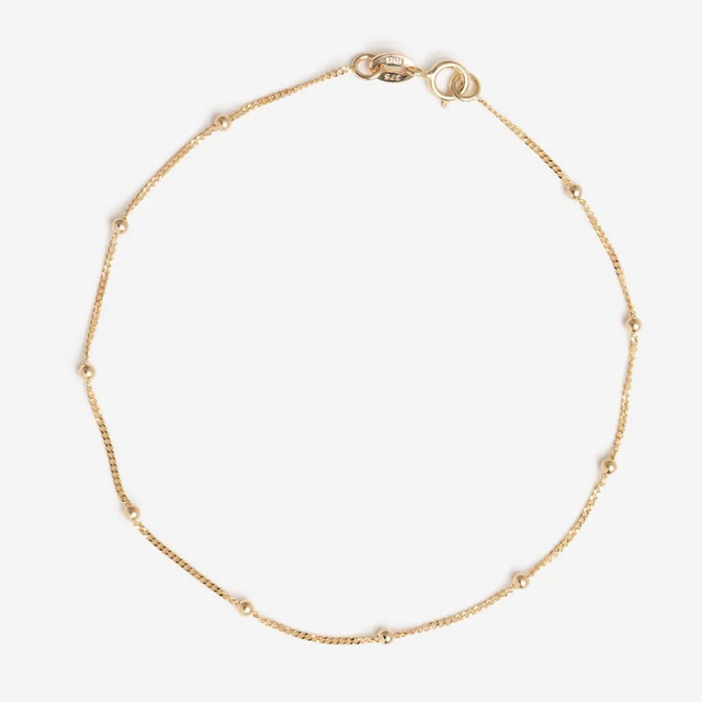Gold Droplet Bracelet | 9ct Gold