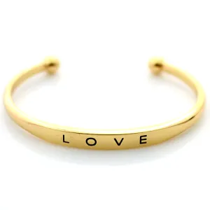 Gold Plated Love Bangle